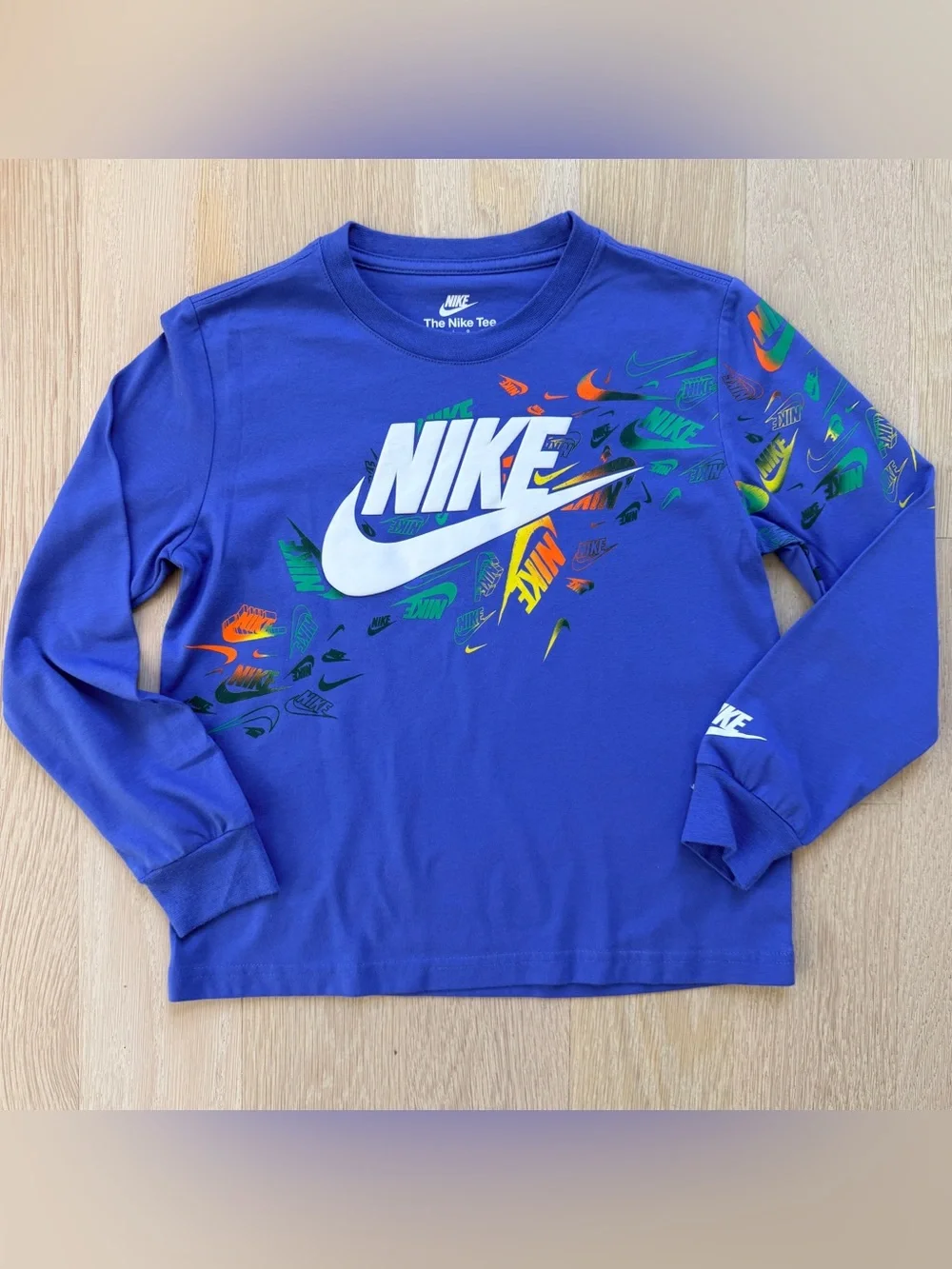 Nike Boys 4-7 Graphic Logo Long Sleeve T-shirt - size 7